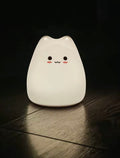 Cute Cat Night Light for Babies – Soft Silicone LED Nursery Lamp